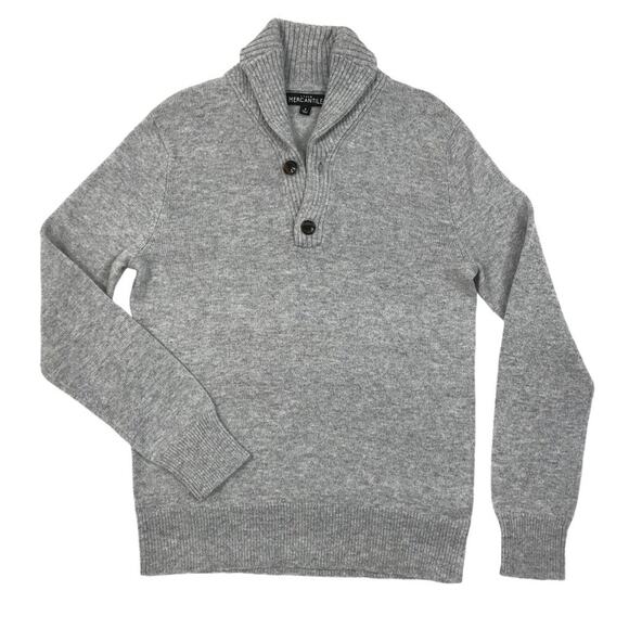 J CREW Marled Lambswool Sweater Men Sz S Gray Cozy Grunge Normcore Streetwear - Picture 6 of 14